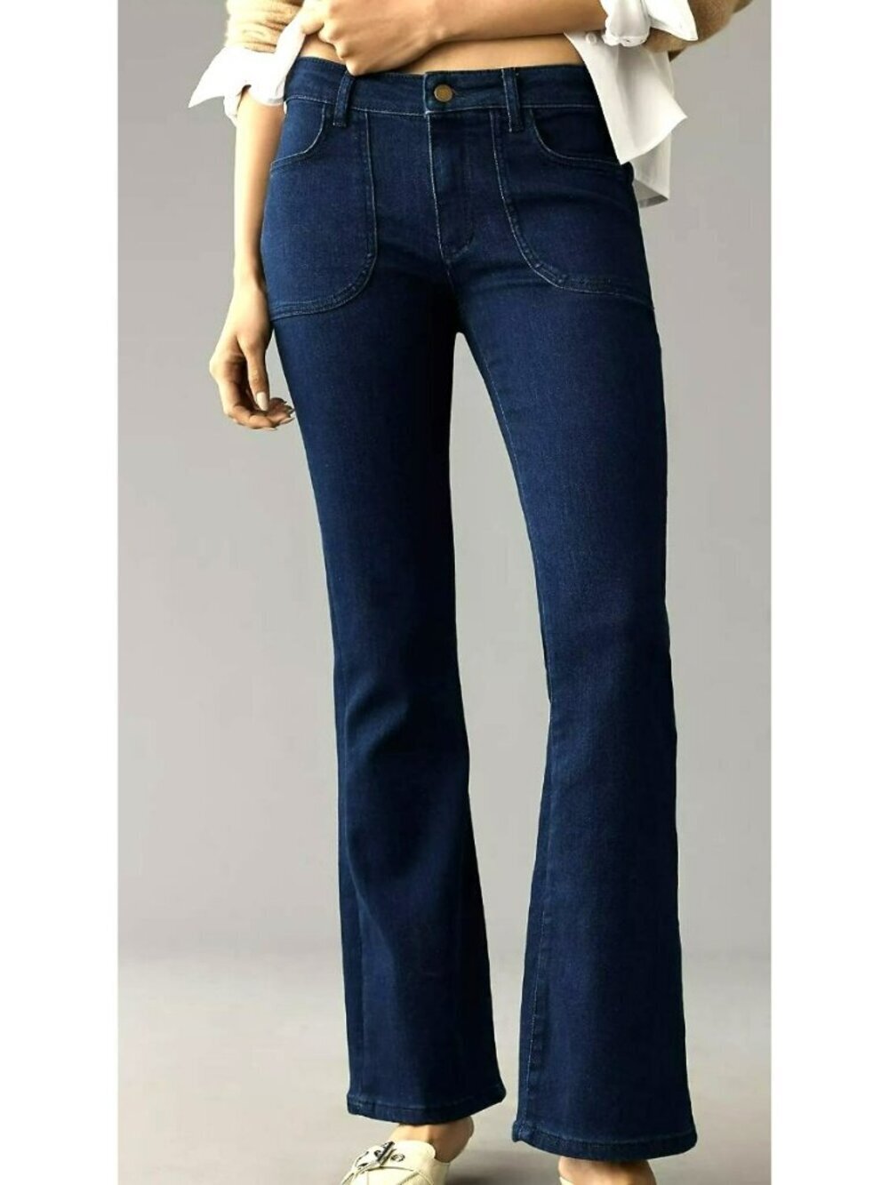 Anthropologie Pilcro The Icon Flare Jeans Dark Wash DenimNew